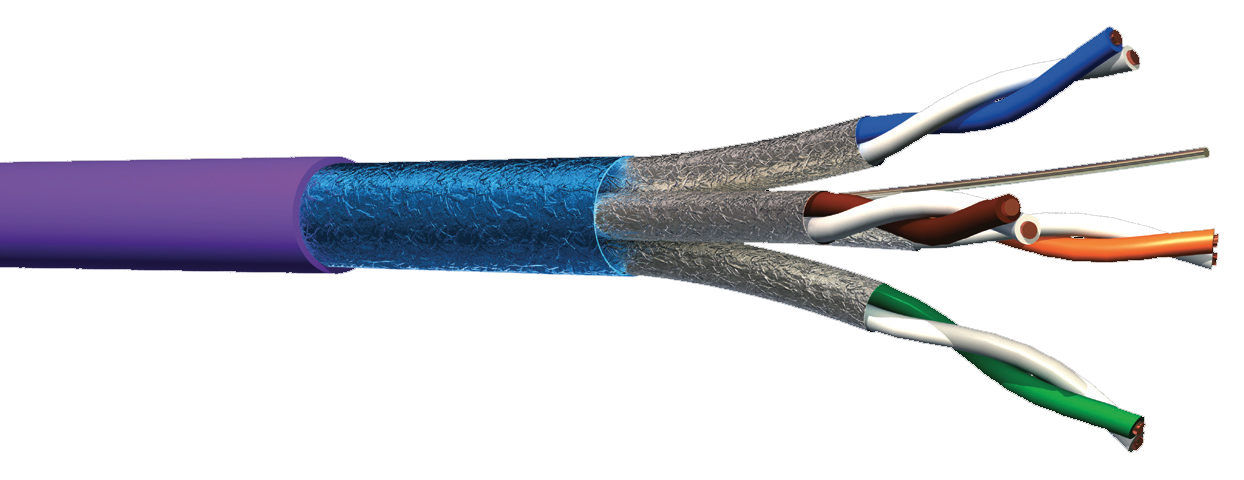 CAT.6A双屏蔽水平布线线缆