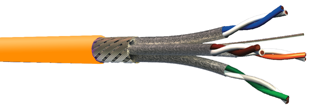 5E类双屏蔽双绞线（LSOH）